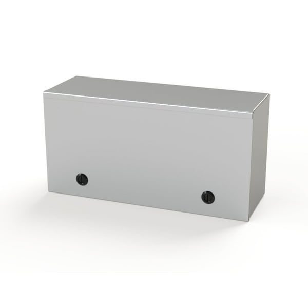1/4 Turn Latch Electrical Enclosures, 9 in H, 6 in D, 18 in W, NEMA 1, Carbon Steel